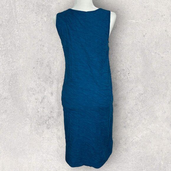 Toad & Co Samba Wave Shift Dress Blue Womens Size Large Tencel Organic Cotton L - Picture 5 of 12